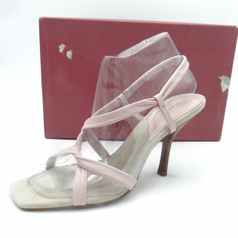 Vis-à-Vie Beverly Pink Napa High Heel Sandals